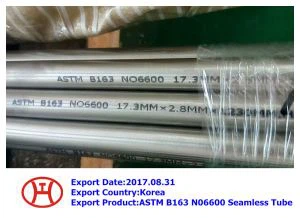ASTM B163 N06600 Tib san pwoblèm